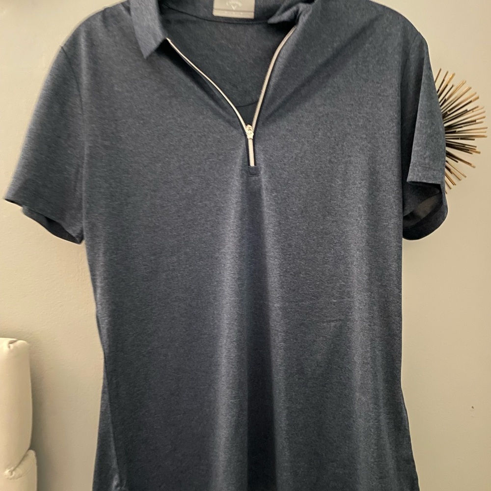 Callaway Women”s True Navy Active Quarter Zip Breathable Shirt Size: M